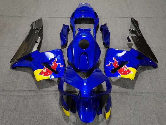 2003-2004 Blue Yellow Glossy Black Red Bull Honda CBR600RR Motorcycle Fairings