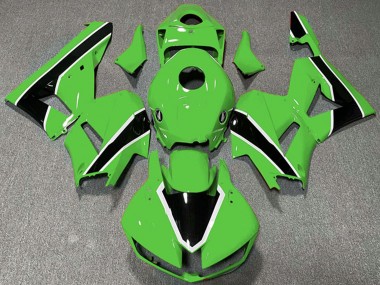 2013-2023 Green White Glossy Black Honda CBR600RR Motorcycle Fairings