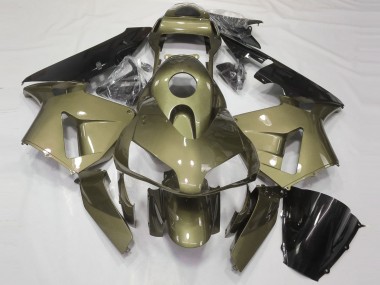 2003-2004 Olive Glossy Black Honda CBR600RR Motorcycle Fairings