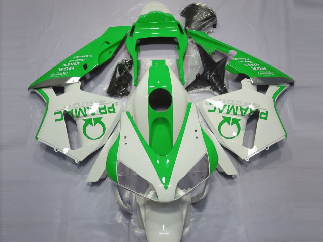 2003-2004 White Green Pramac Honda CBR600RR Motorcycle Fairings