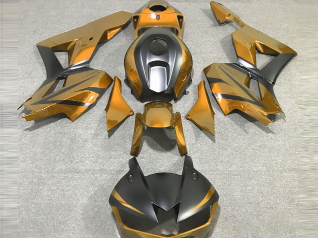 2013-2023 Gold Matte Black Honda CBR600RR Motorcycle Fairings