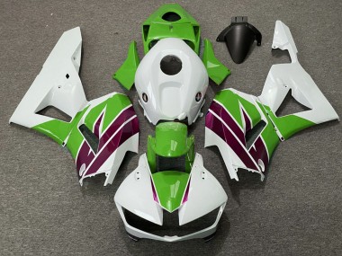 2013-2023 White Green Purple Honda CBR600RR Motorcycle Fairings