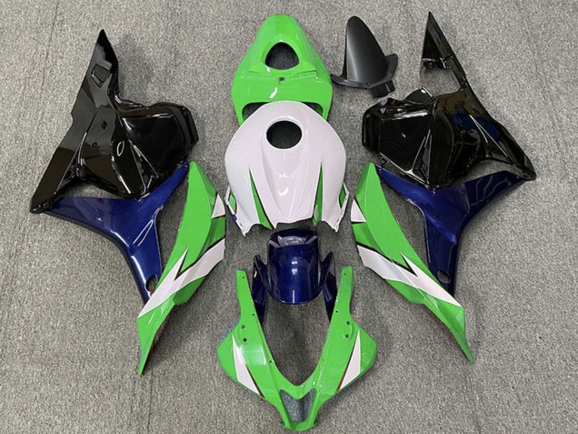 2009-2012 White Green Blue Glossy Black Honda CBR600RR Motorcycle Fairings