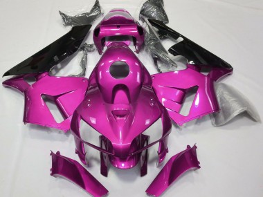 2005-2006 Hot Pink Black CBR Style Honda CBR600RR Motorcycle Fairings