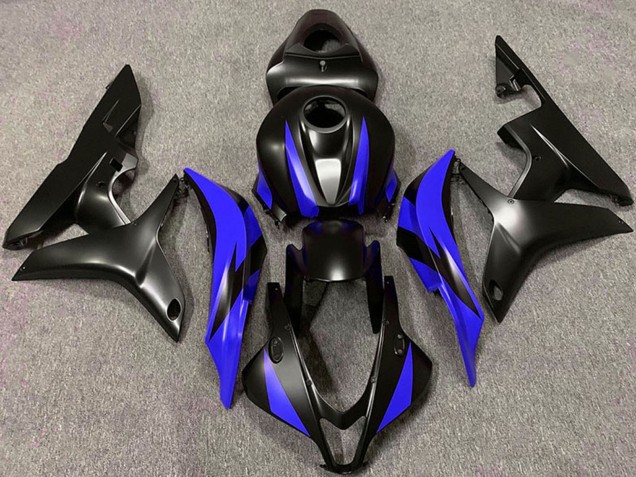 2007-2008 Blue Matte Black Honda CBR600RR Motorcycle Fairing