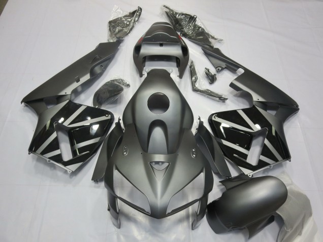 2005-2006 Matte Grey Black Honda CBR600RR Motorcycle Fairings
