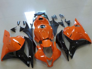 2009-2012 Orange Glossy Black Honda CBR600RR Motorcycle Fairings