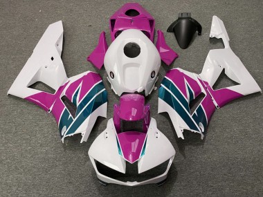 2013-2023 White Pink Emerald Honda CBR600RR Motorcycle Fairings