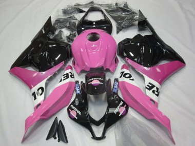 2009-2012 Pink White Glossy Black Repsol Honda CBR600RR Motorcycle Fairings