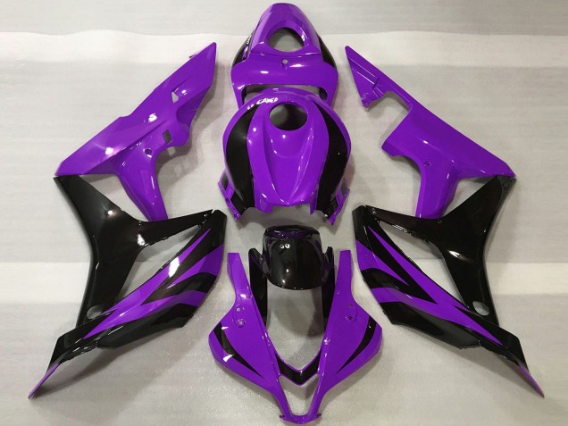 2007-2008 Purple Glossy Black OEM Style Honda CBR600RR Motorcycle Fairings
