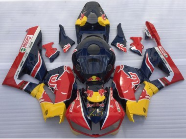 2013-2026 Dark Blue Yellow Red Bull Honda CBR600RR Motorcycle Fairings