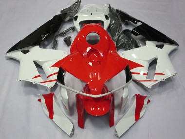 2005-2006 White Red Black Honda CBR600RR Motorcycle Fairings