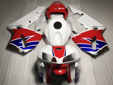 2005-2006 Wihte Red Blue Honda CBR600RR Motorcycle Fairings