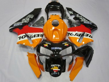 2003-2004 Orange White Red Glossy Black Repsol Honda CBR600RR Complete Motorcycle Fairings