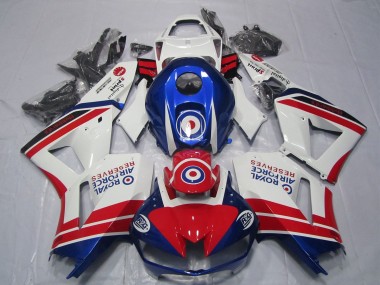 2013-2023 White Red Blue Royal Air Force Honda CBR600RR Motorcycle Fairings