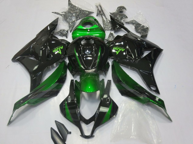 2009-2012 Green Glossy Black Honda CBR600RR Motorcycle Fairings