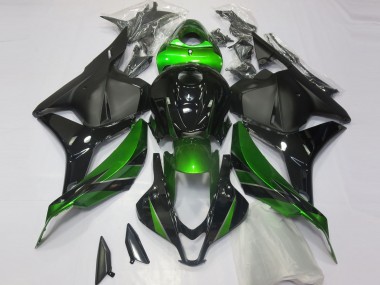 2009-2012 Green Glossy Black Matte Black Honda CBR600RR Motorcycle Fairings
