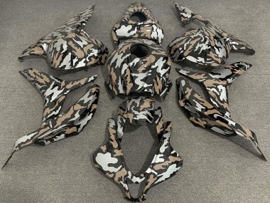 2009-2012 Tan Silver Camouflage Honda CBR600RR Motorcycle Fairings