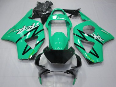 2002-2003 Teal Blue Glossy Black Honda CBR954RR Motorcycle Fairings