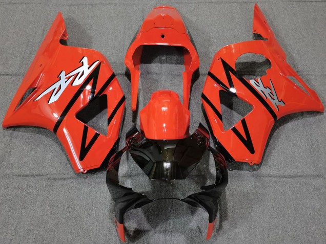 2002-2003 Red Glossy Black Stripe Honda CBR954RR Motorcycle Fairings