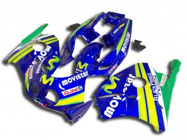 1990-1998 Blue Yellow Green MoviStar Red Castrol Honda CBR250RR Motorcycle Fairings