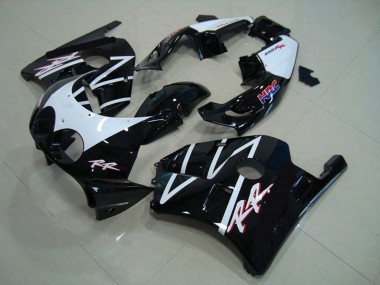 1990-1998 White Glossy Black HRC Honda CBR250RR Motorcycle Fairings