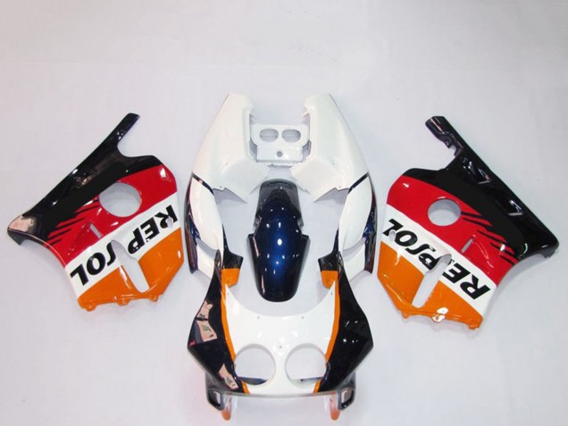 1990-1998 Orange White Red Glossy Black Repsol Honda CBR250RR Motorcycle Fairings