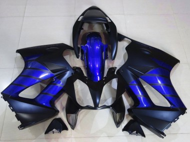 2002-2013 Glossy Blue Matte Blue Matte Black Honda VFR 800 Motorcycle Fairings
