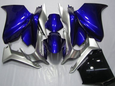 2010-2014 Silver Blue Honda VFR 1200 Motorcycle Fairings