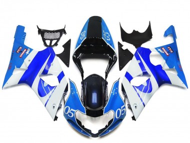 2000-2002 Blue White Black 05 Suzuki GSXR 1000 Motorcycle Fairings