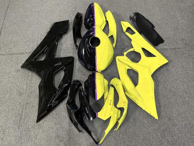 2005-2006 Glossy Black and Yellow Suzuki GSXR 1000 Motorcycle Fairings