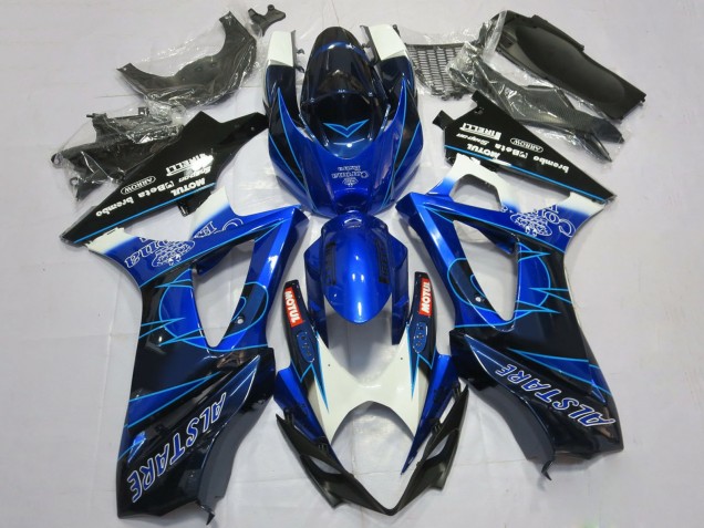 2007-2008 Blue Black Corona Suzuki GSXR 1000 Motorcycle Fairings