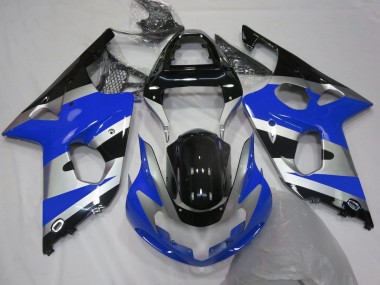 2000-2002 Blue Silver Black OEM Style Suzuki GSXR 1000 Motorcycle Fairings