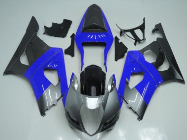 2003-2004 Blue Silver Black Suzuki GSXR 1000 Motorcycle Fairings