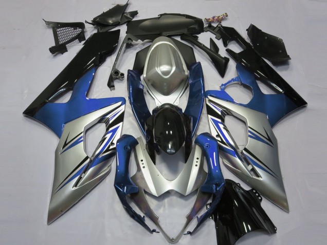 2005-2006 Blue Silver Black Suzuki GSXR 1000 Motorcycle Fairings
