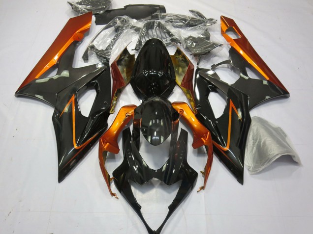 2005-2006 Burnt Orange Black Suzuki GSXR 1000 Motorcycle Fairings