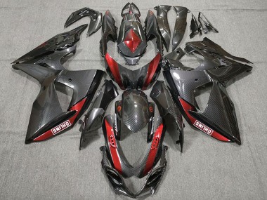 2009-2016 Carbon Fiber Red Suzuki GSXR 1000 Motorcycle Fairings