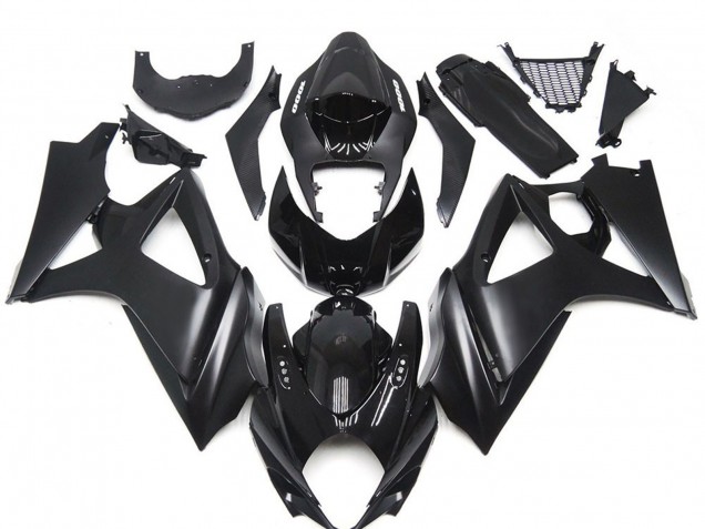 2007-2008 Glossy Black Matte Black Suzuki GSXR 1000 Motorcycle Fairing Kits