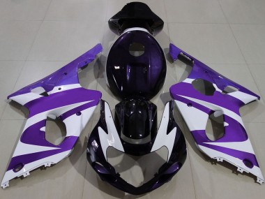2000-2002 Purple White Black Suzuki GSXR 1000 Motorcycle Fairings