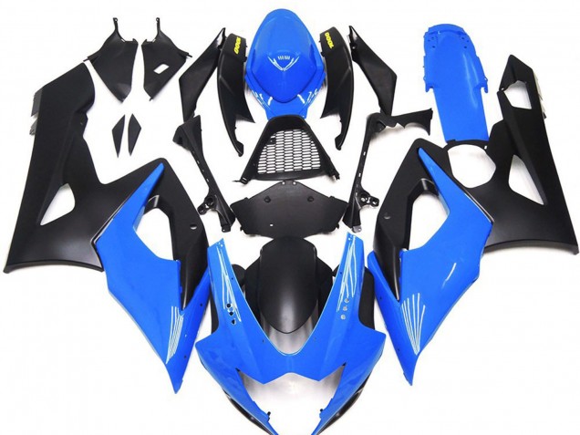 2005-2006 Blue Matte Black Yellow Suzuki GSXR 1000 Motorcycle Fairings