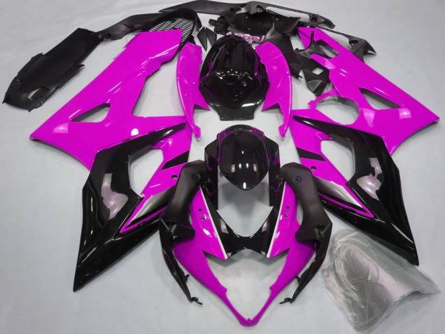 2005-2006 Pink Glossy Black Suzuki GSXR 1000 Motorcycle Fairings
