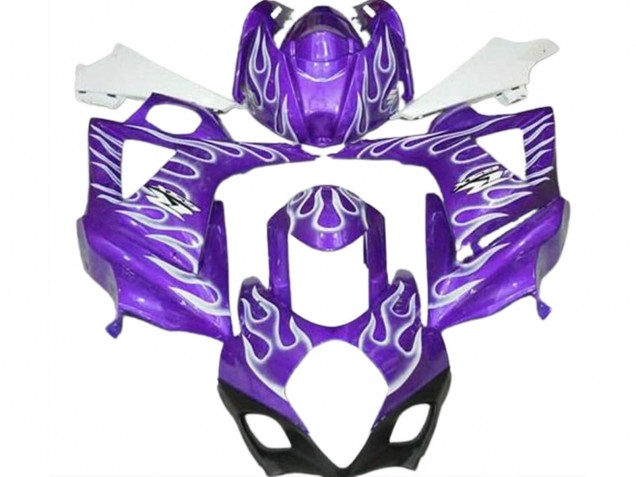 2007-2008 Purple White Flame Suzuki GSXR 1000 Motorcycle Fairings