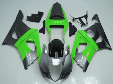 2003-2004 Green Silver Black Suzuki GSXR 1000 Motorcycle Fairings