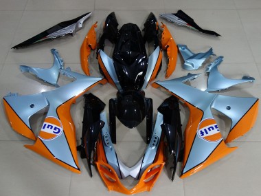 2009-2016 Light Blue Orange Black Gulf Suzuki GSXR 1000 Motorcycle Fairings