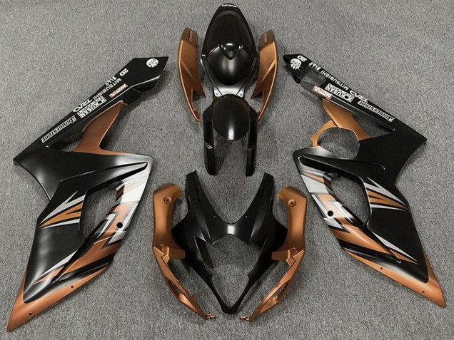 2005-2006 Matte Black Bronze Suzuki GSXR 1000 Motorcycle Fairings