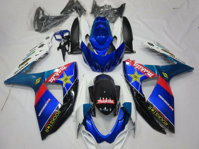2009-2016 Blue Red Black White RockStar Suzuki GSXR 1000 Motorcycle Fairings