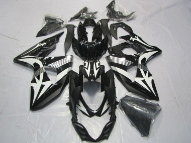2009-2016 Black White Suzuki GSXR 1000 Motorcycle Fairings