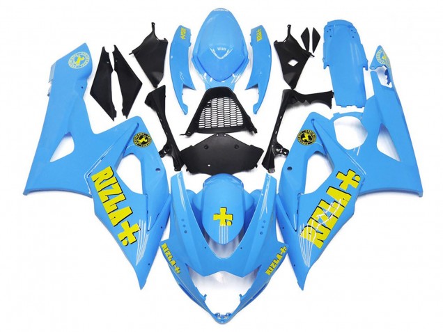 2005-2006 Blue Yellow Rizla Suzuki GSXR 1000 Motorcycle Fairings