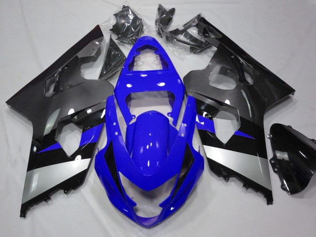 2004-2005 Blue Silver Grey Black Suzuki GSXR 600 / GSXR 750 Motorcycle Fairings
