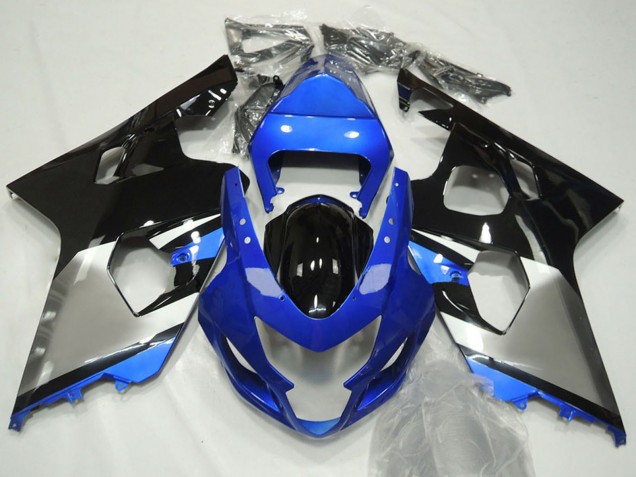 2004-2005 Blue Silver Black Suzuki GSXR 600 / GSXR 750 Motorcycle Fairings